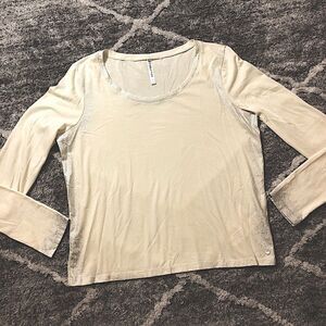 ‎FABLETICS LAUREL LONGSLEEVED TOP IVORY MEDIUM